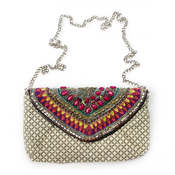 Urban Outfitters Handbags - Urban Outfitters Beaded Crossbody / Clutch